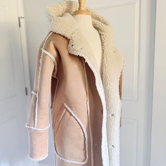 Anthropologie Pilcro Sherpa Reversible Coat - Picture 4 of 6